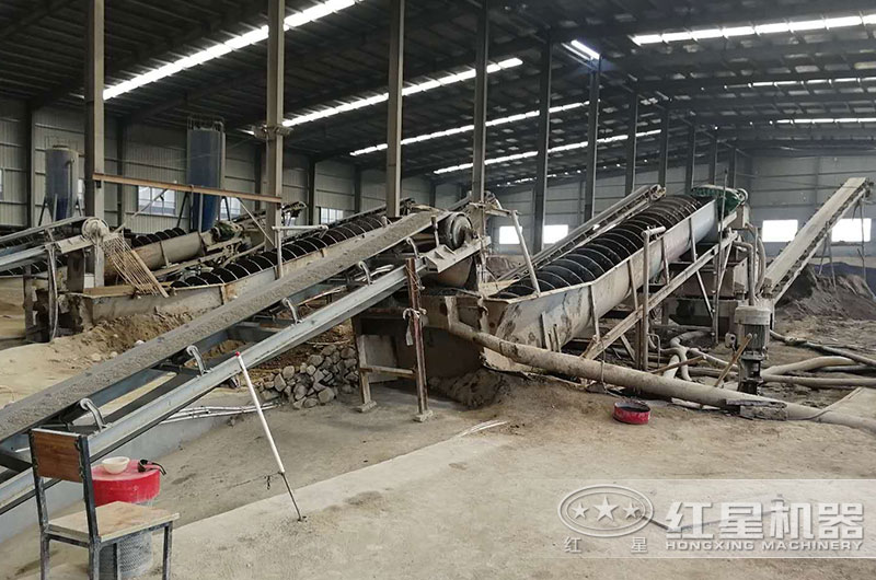 螺旋洗砂机作业现场实拍 螺旋洗砂机作业现场实拍