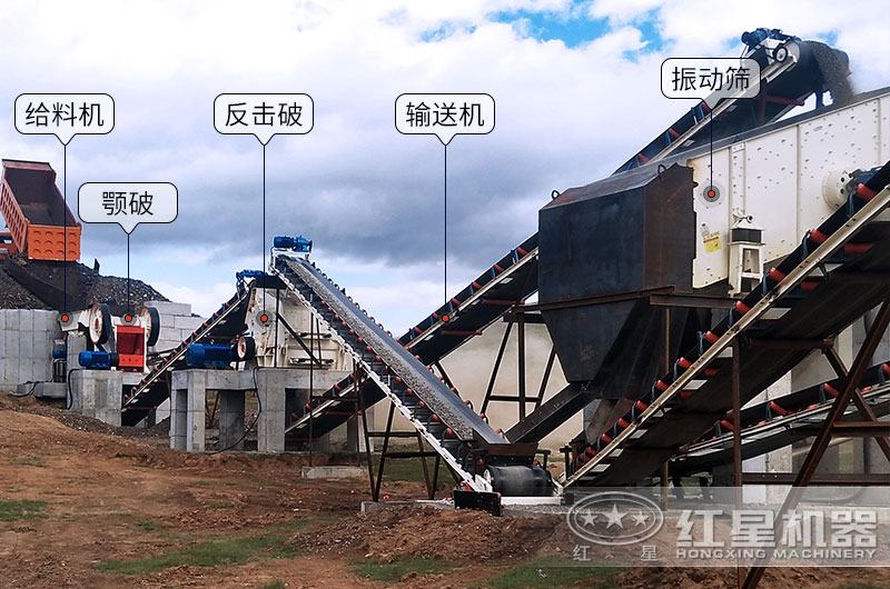 方案二颚破反击破配置现场 方案二颚破反击破配置现场