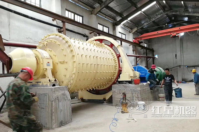时产20吨球磨机现场 时产20吨球磨机现场