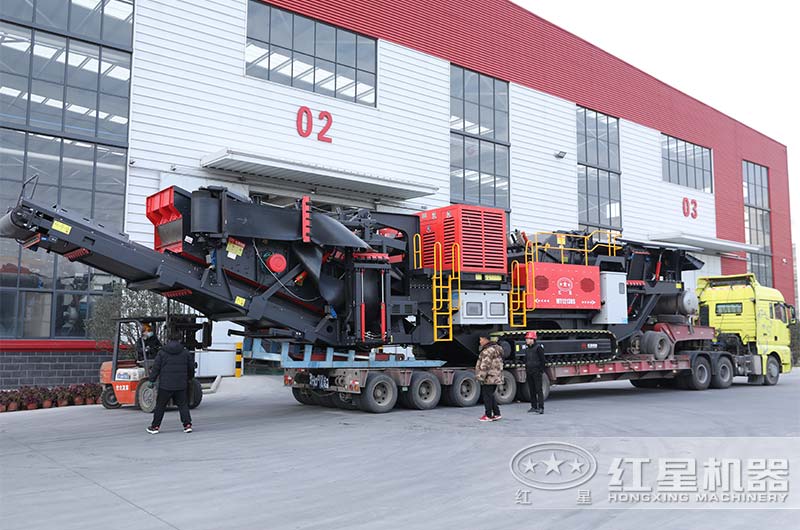 履带移动式破碎机发货建筑垃圾处理厂 履带移动式破碎机发货建筑垃圾处理厂