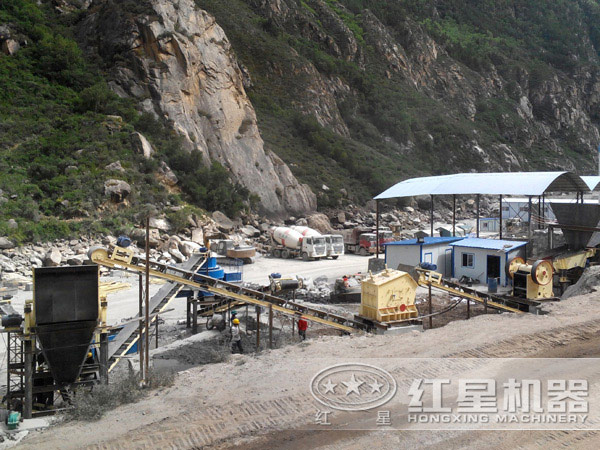 陶粒砂制砂机用户生产现场