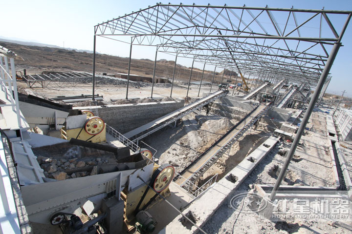 红星用户石料破碎生产现场，可就近安排参观现场