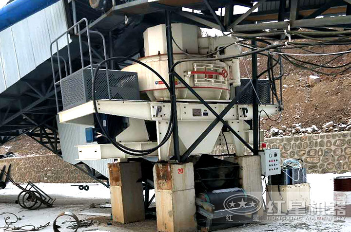 制砂机作业现场