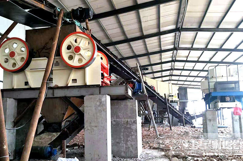 广东室内制砂厂安装现?。毫教ǘ跗?圆锥破+制砂机
